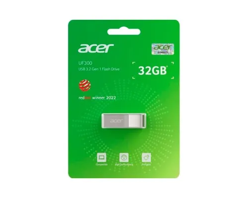 USB флеш накопичувач Acer 32GB UF300 Silver USB 3.2 (BL.9BWWA.517)