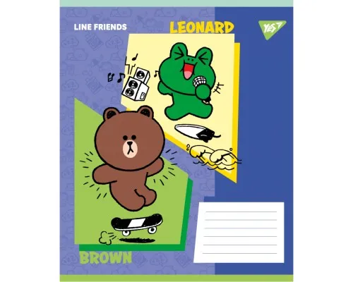 Зошит Yes Line Friends Funny А5 12 аркушів лінія (767639)