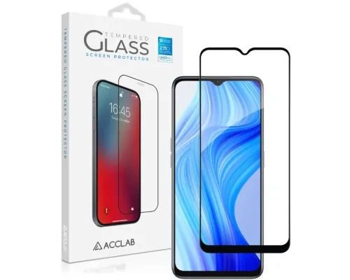 Скло захисне ACCLAB Full Glue Realme V20 Black (1283126559419)