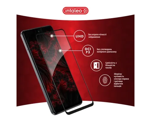 Скло захисне Intaleo Full Glue Tecno Spark 20 Black (1283126589003)