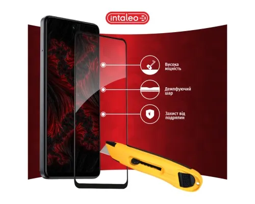 Скло захисне Intaleo Full Glue Tecno Spark 20 Black (1283126589003)