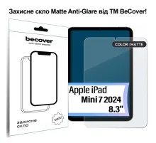 Скло захисне BeCover Matte Anti-Glare Apple iPad Mini 7 2024 (713703)