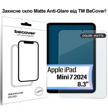 Скло захисне BeCover Matte Anti-Glare Apple iPad Mini 7 2024 (713703)