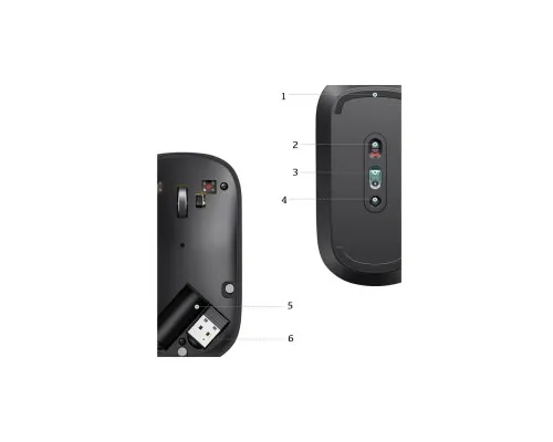 Мишка Ugreen MU001 Portable Wireless Black (90372)