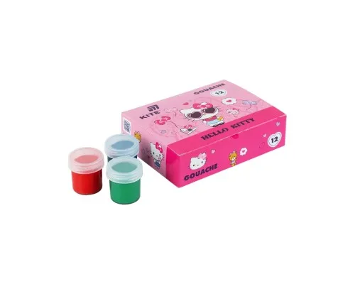 Гуашеві фарби Kite Hello Kitty, 12 кольорів 20 мл (HK26-063)