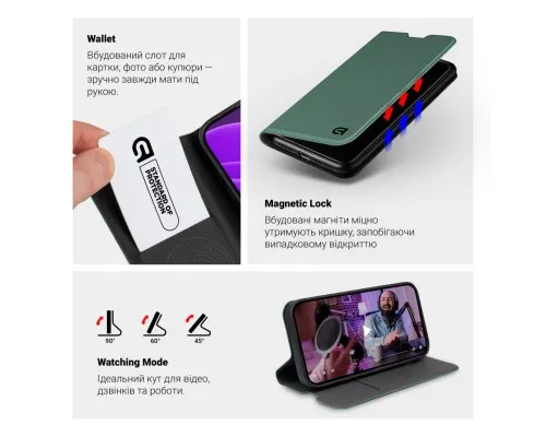 Чохол до мобільного телефона Armorstandart OneFold Case Realme C85 Pro 4G Green (ARM89980)