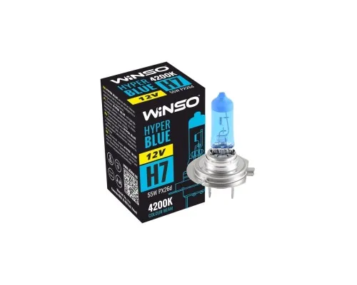 Автолампа WINSO H7 HYPER BLUE 4200K 55W PX26d (712740)