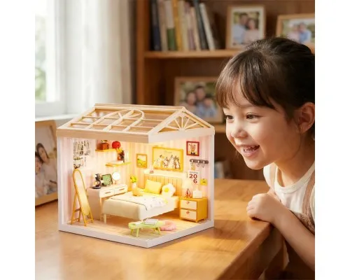 Конструктор Mini House румбокс серії Інтер'єр – Спальня (світло) (8004)