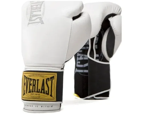 Боксерські рукавички Everlast 1910 Classic Training Glove P00001705 білий 12 унцій (009283600136)