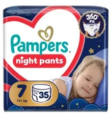 Підгузки Pampers Night Pants Розмір 7 (15+ кг) 35 шт (8006530320573)