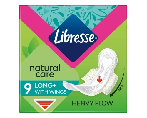Гігієнічні прокладки Libresse Natural Care Ultra Clip Super 9 шт (7322540523744)