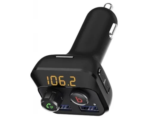 FM модулятор Grand-X 98GRX MegaBass, Bluetooth V5.0 MicroSD, 2USB , MegaBass, han (98GRX)