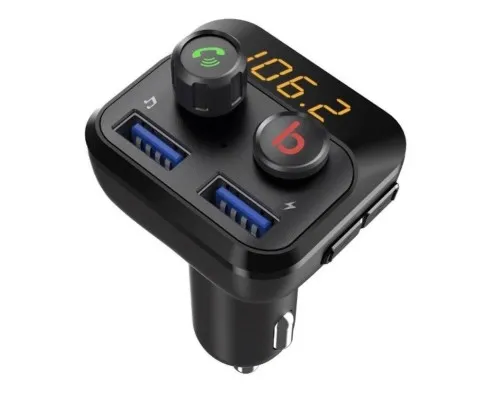 FM модулятор Grand-X 98GRX MegaBass, Bluetooth V5.0 MicroSD, 2USB , MegaBass, han (98GRX)
