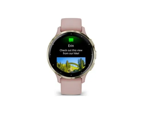 Смарт-годинник Garmin Venu 3S, Dust Rose + Soft Gold, GPS (010-02785-03)