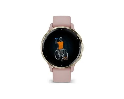 Смарт-годинник Garmin Venu 3S, Dust Rose + Soft Gold, GPS (010-02785-03)