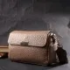 Сумка Vintage Шкіряна жіноча з плечовою лямкою Бежева (22403)