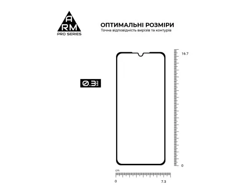 Скло захисне Armorstandart Pro Xiaomi Redmi A5 4G / Poco C71 4G Black (ARM84705)