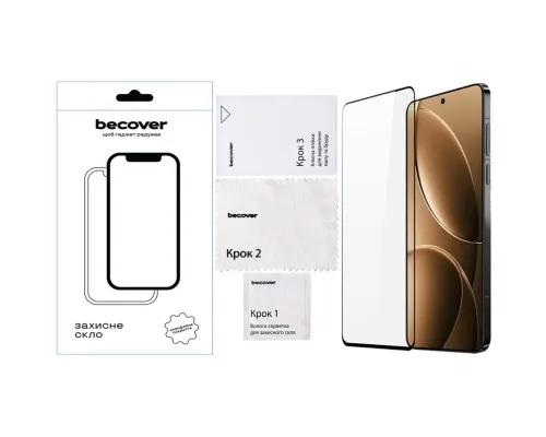 Скло захисне BeCover Poco F7 Pro Black (713416)