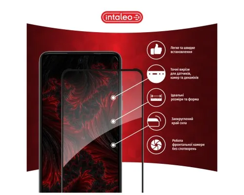 Скло захисне Intaleo Full Glue Tecno Spark 20C Black (1283126589065)