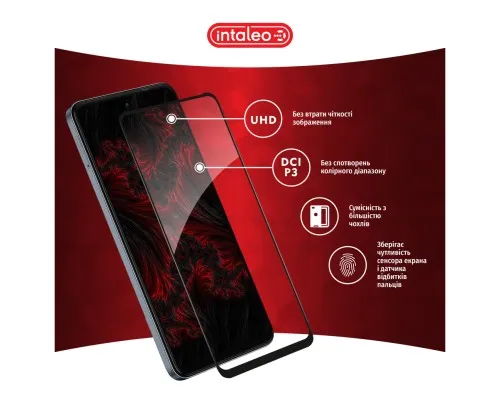 Скло захисне Intaleo Full Glue Tecno Spark 20C Black (1283126589065)