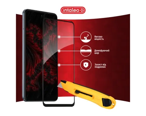 Скло захисне Intaleo Full Glue Tecno Spark 20C Black (1283126589065)