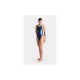 Купальник Arena Breath Swimsuit V Back Lb 008330-760 чорний, жовтий, зелений, синій 38 (3468337422044)