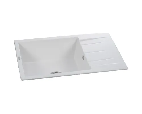 Мийка кухонна GRANADO NAVIA white з сифоном (775*495mm.) (gr3805)
