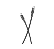 Дата кабель USB-C to USB-C 1.0m 100W braided black XO (NBQ199_С_Black)