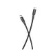 Дата кабель USB-C to USB-C 1.0m 100W braided black XO (NBQ199_С_Black)