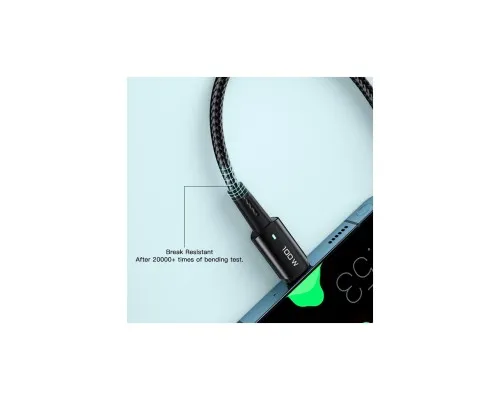 Дата кабель USB-C to USB-C 1.0m 100W black Essager (EXCTT1-CG01)