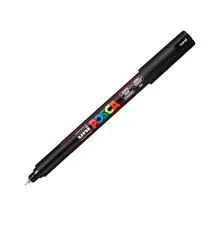 Маркер UNI Posca PC- 1MR 0.7 мм Чорний (PC-1MR BLACK(N))