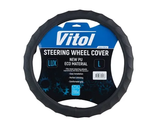 Чохол на руль VITOL L чорн (VLOD-W171 Bk L)