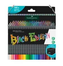 Олівці кольорові Faber-Castell Black Edition colour pencils 100 кольорів тригранні чорне дерево (32354)