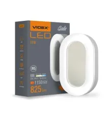 Світильник Videx LED світильник ART IP65 овальний VIDEX VLE-BHFO-115 11W 5000K 220V (VLE-BHFO-115)