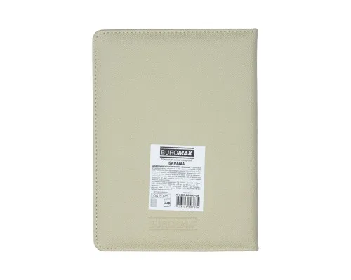 Тижневик Buromax недатований SAVANA, A5, сірий, штуч.шкіра, 336 сторінок (BM.20800-09)