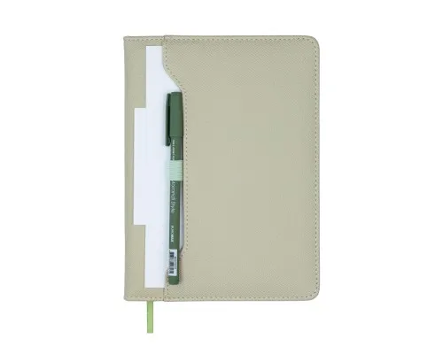 Тижневик Buromax недатований SAVANA, A5, сірий, штуч.шкіра, 336 сторінок (BM.20800-09)