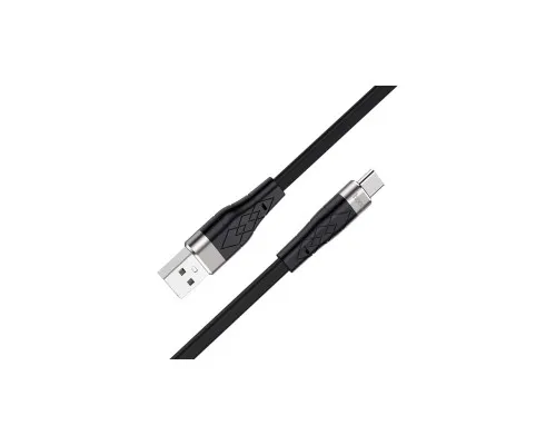 Дата кабель USB 2.0 AM to USB-C 1.0m 3A silicone X53 black HOCO (6931474738097)