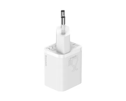Зарядний пристрій Baseus Super Si Quick Charger 1C White (CCSP020102)