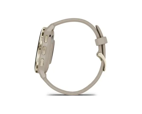 Смарт-годинник Garmin Venu 3S, French Gray + Soft Gold, GPS (010-02785-02)