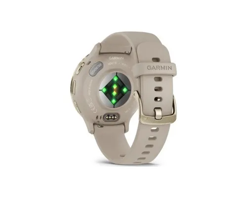 Смарт-годинник Garmin Venu 3S, French Gray + Soft Gold, GPS (010-02785-02)