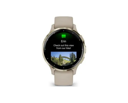 Смарт-годинник Garmin Venu 3S, French Gray + Soft Gold, GPS (010-02785-02)