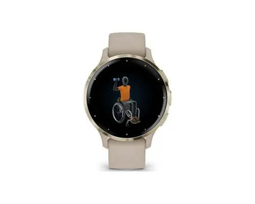 Смарт-годинник Garmin Venu 3S, French Gray + Soft Gold, GPS (010-02785-02)