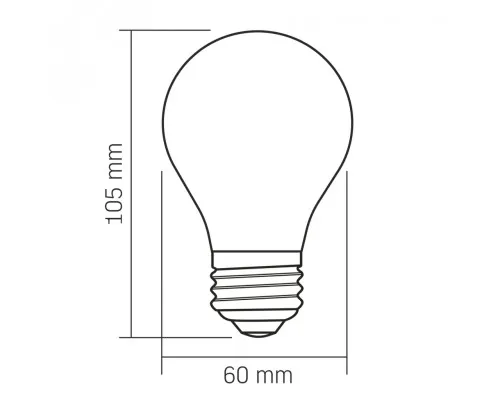 Лампочка Videx Filament 4W E27 3000K Porcelain dimmable (VL-DA60MO)