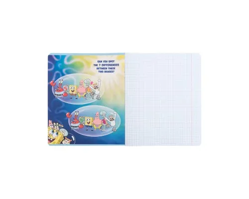 Зошит Kite SpongeBob SquarePants, 12 аркушів, клітинка (SB25-232)
