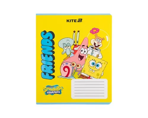 Зошит Kite SpongeBob SquarePants, 12 аркушів, клітинка (SB25-232)