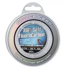 Флюорокарбон Savage Gear Soft Fluorocarbon 15m 0.81mm 33.0kg Clear (1854.22.37)