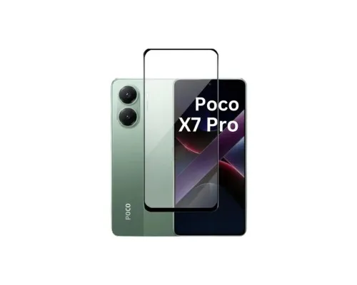 Скло захисне BeCover Poco X7 Pro Black (713415)