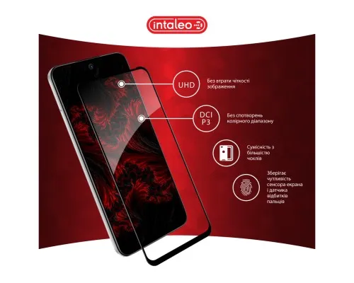 Скло захисне Intaleo Full Glue Tecno Spark 30C Black (1283126599361)