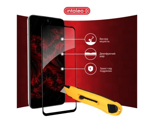 Скло захисне Intaleo Full Glue Tecno Spark 30C Black (1283126599361)