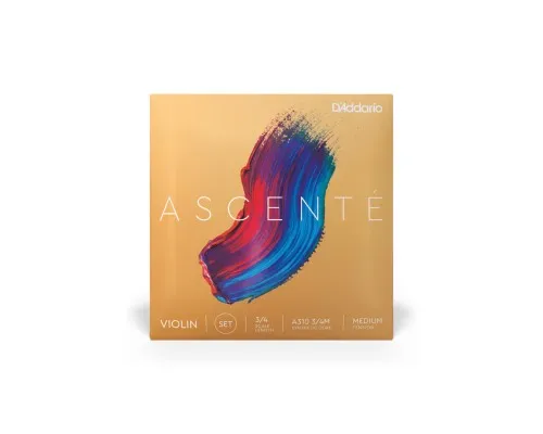 Струни для скрипки D'Addario Ascente Violin String Set 3/4 Scale Medium Tension (A310 3/4M)